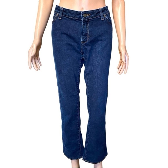 Patagonia Women’s Straight Fit Jeans Ankle Length Dark Wash Low Rise - Picture 3 of 14